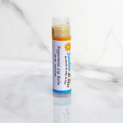 Peppermint lip balm moisturizing balm