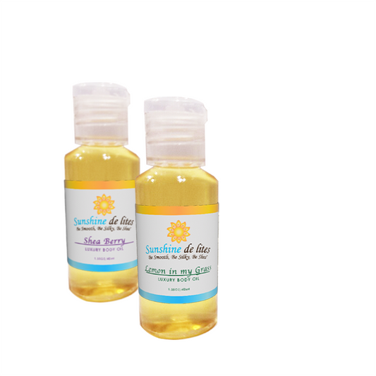 two pack of 1 oz body oils