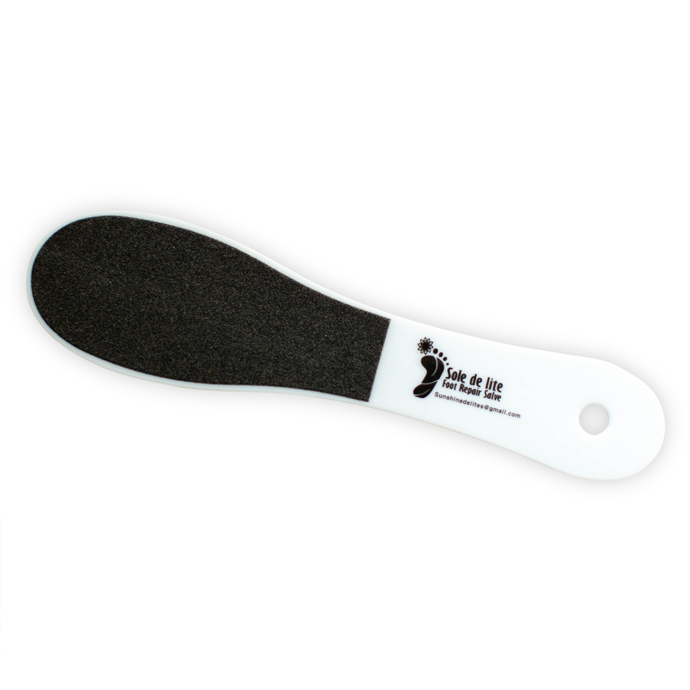 Foot file, sole de lite foot file two sided for soles cracked and dry
